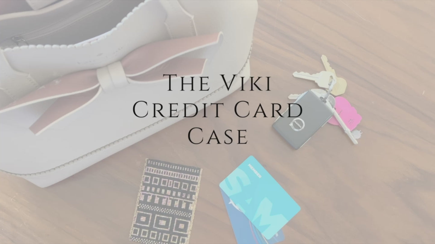 Load and play video in Gallery viewer, The Viki Beaded Credit Card Case Kit
