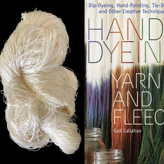 Hand Dyeing Book + Undyed Silk Package
