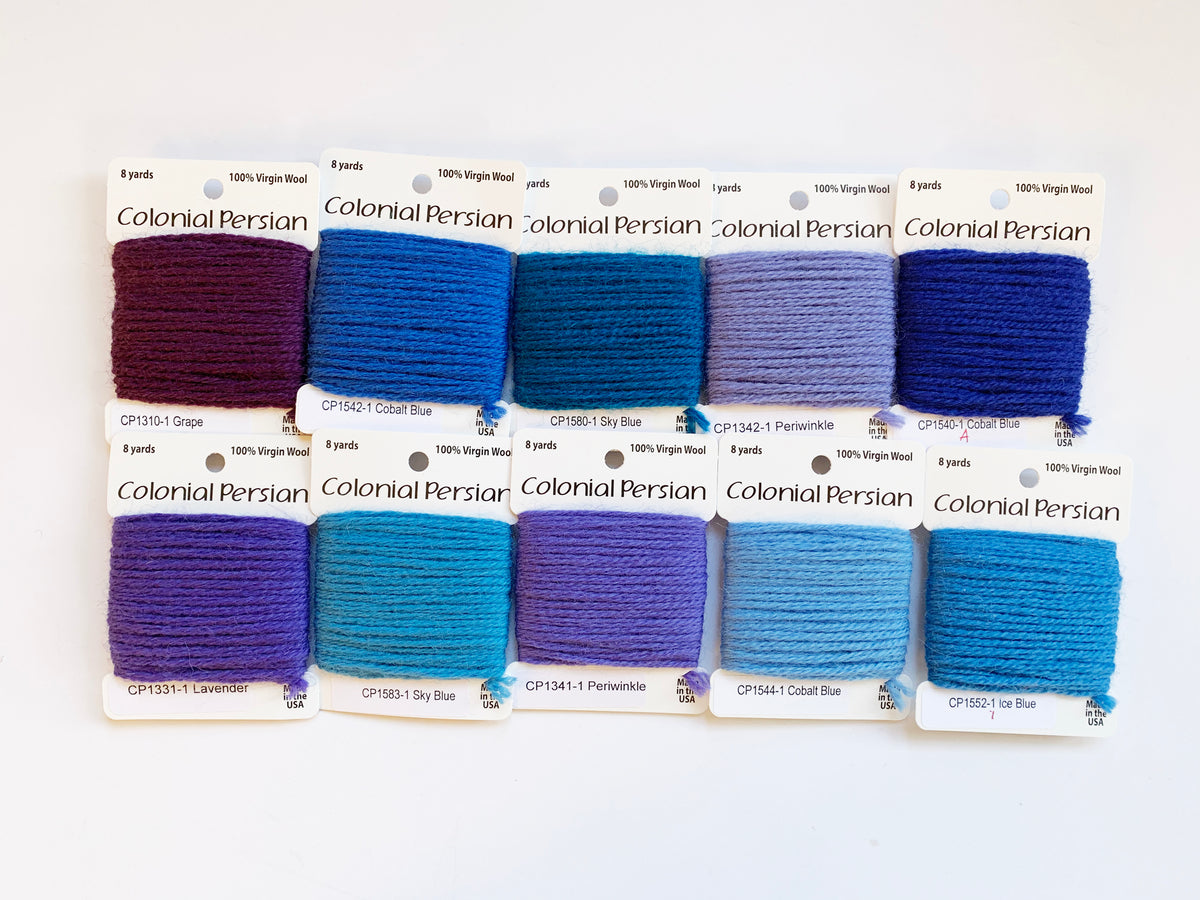 Large ecological weaving yarn pack, Blues - Studio Koekoek