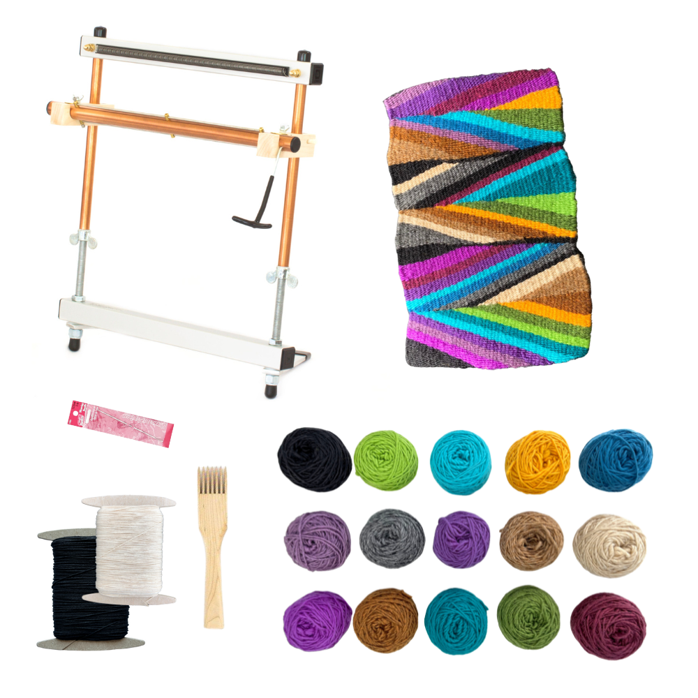 The Kaleidoscope Wedge Weave Tapestry Loom Starter Package Mirrix Looms
