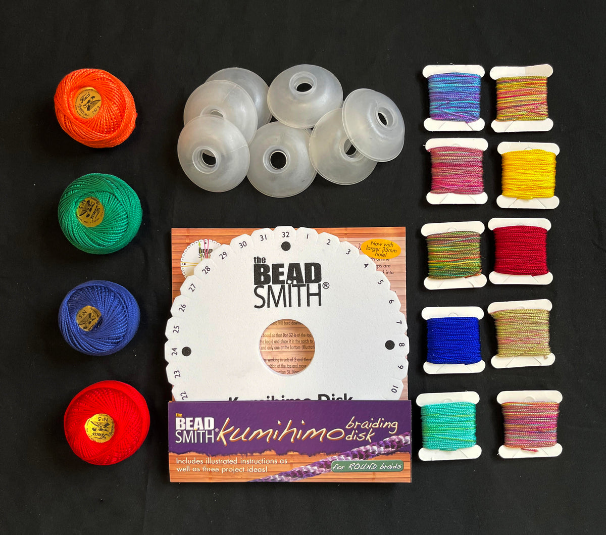 Kumihimo Starter Kit with Round Disc - Bead Inspirations