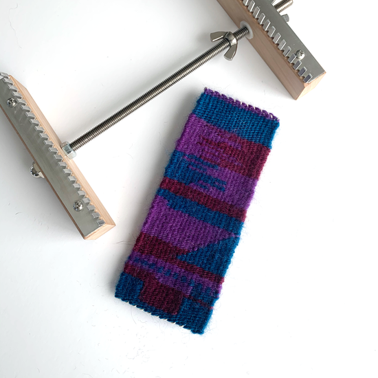 No Warp-Ends/Four Selvedge Weaving on a Saffron Pocket Loom