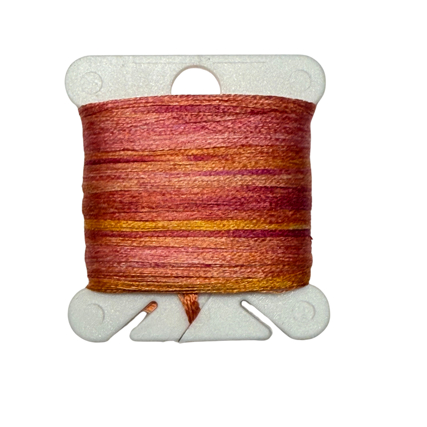 Gima Silk Tape Individual Hand-Painted Bobbins: Color Ten