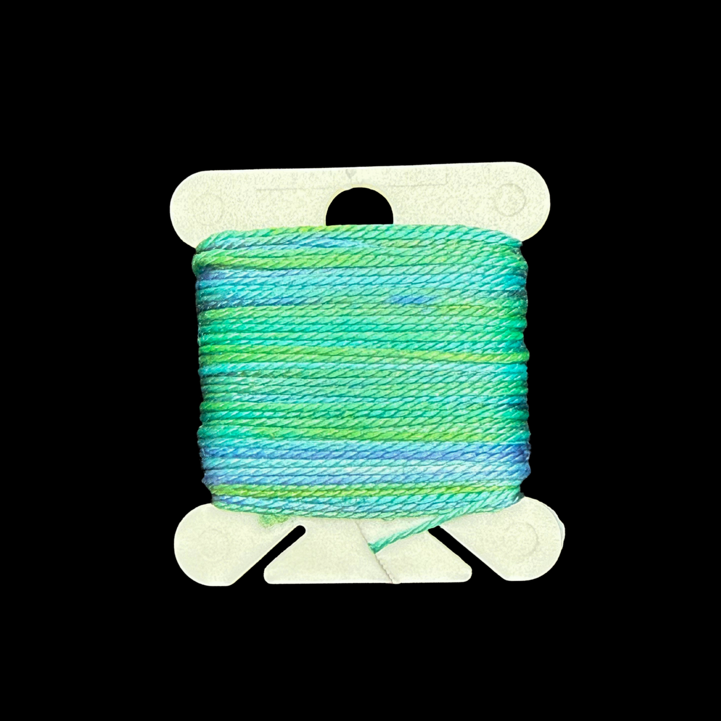 Individual Bobbins of Hand-Painted Silk: Color Ten