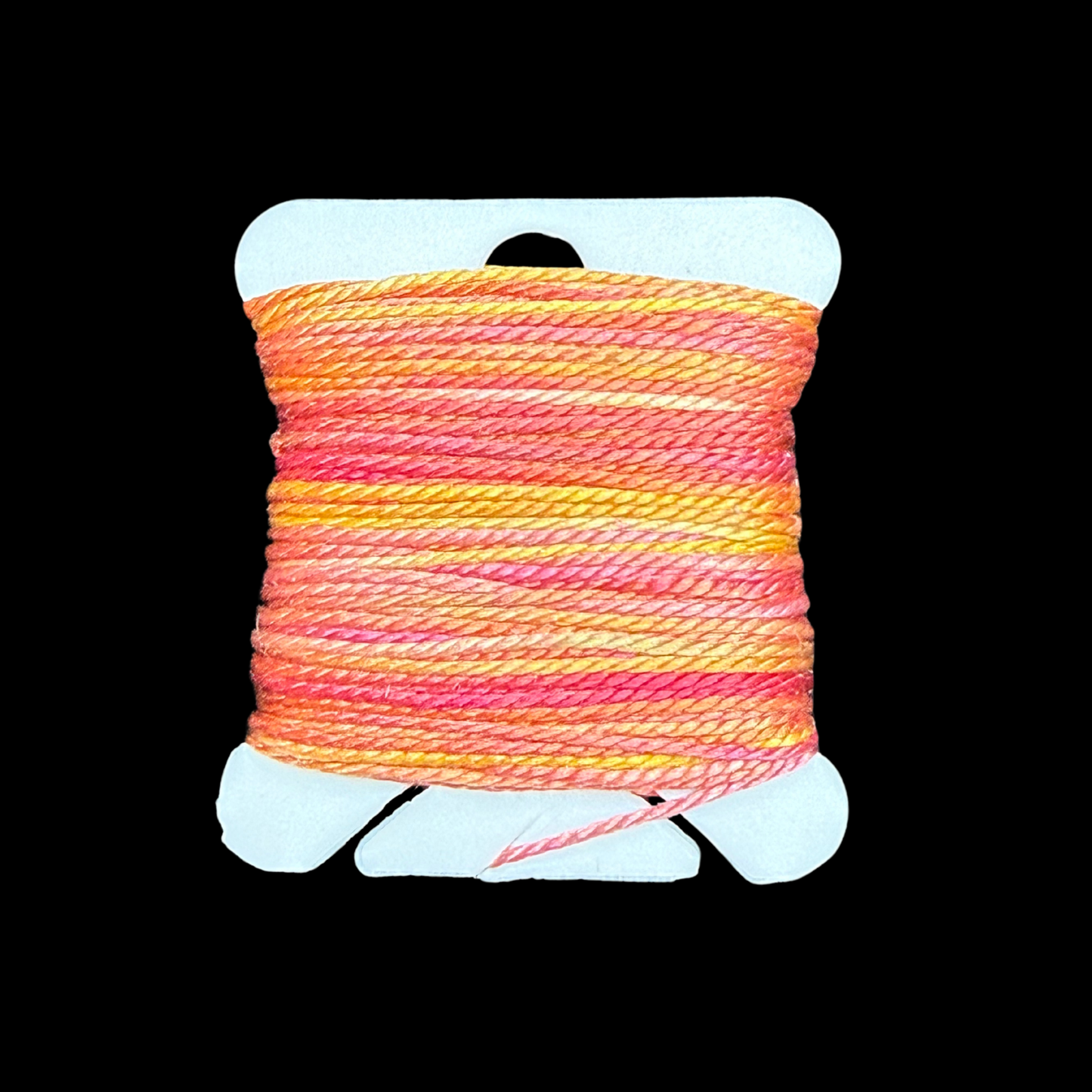 Individual Bobbins of Hand-Painted Silk: Color Thirteen