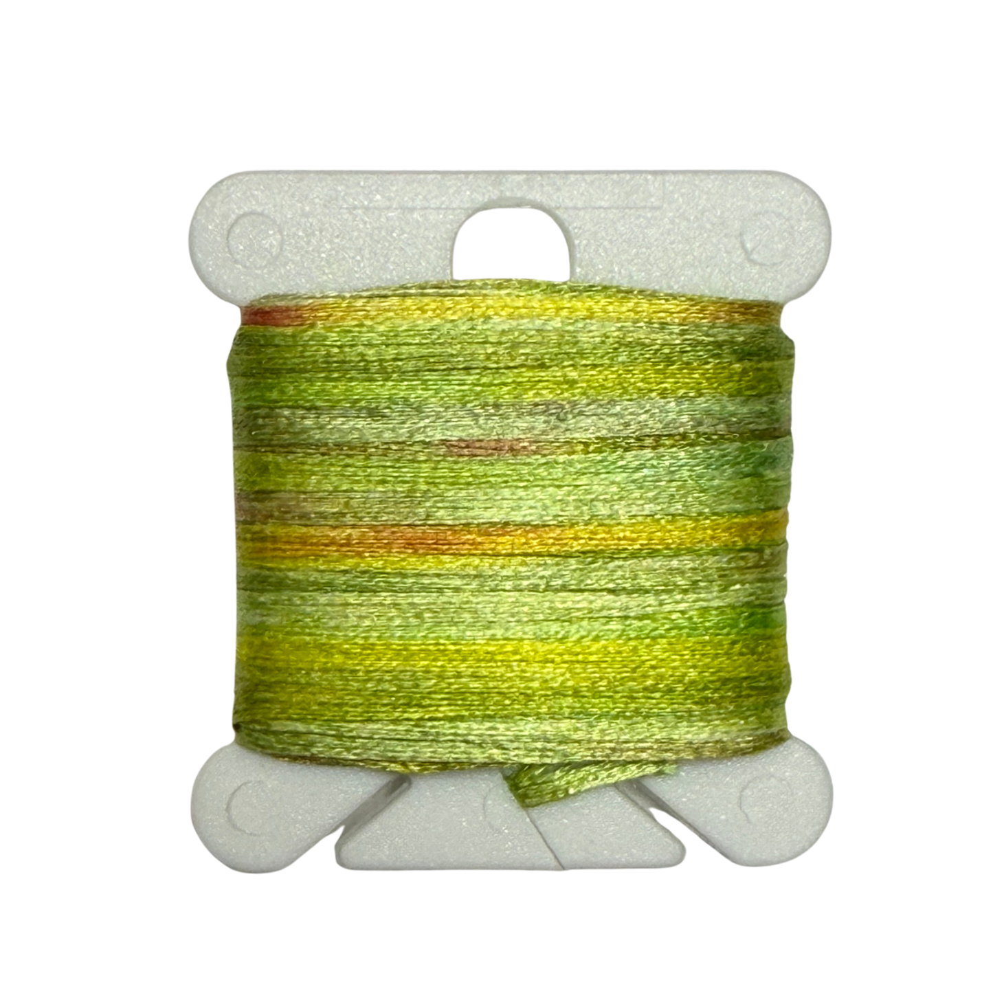 Gima Silk Tape Individual Hand-Painted Bobbins: Color Sixteen