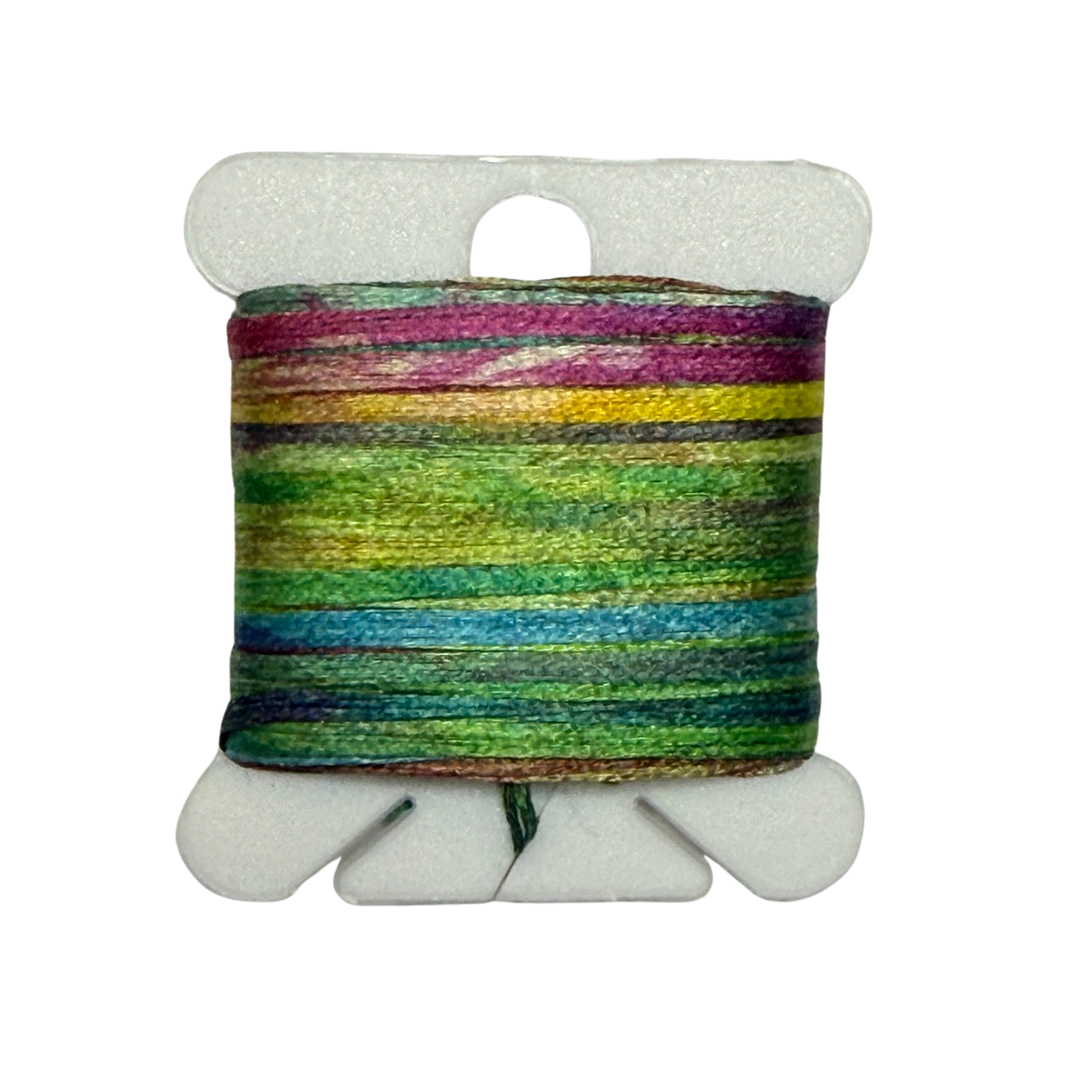 Gima Silk Tape Individual Hand-Painted Bobbins: Color Seventeen