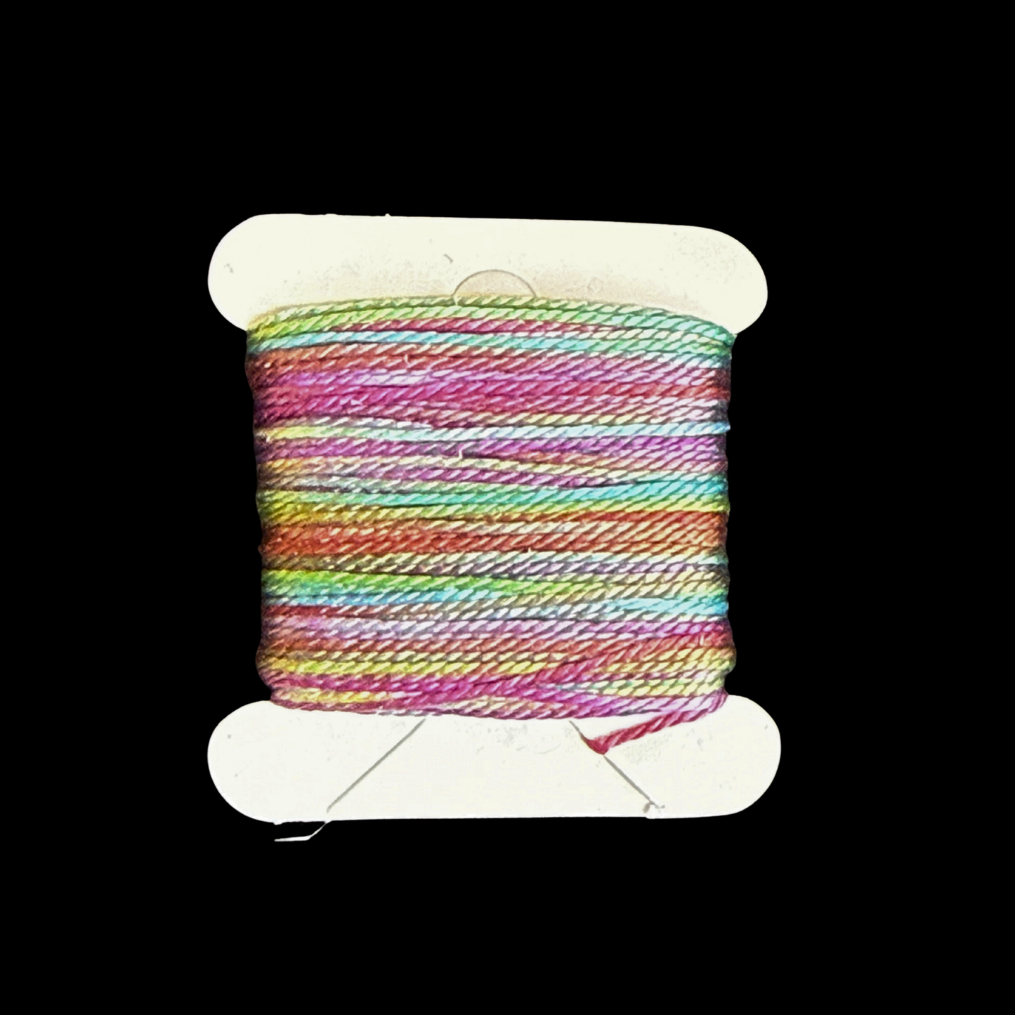 Individual Bobbins of Hand-Painted Silk: Color Thirty-Five