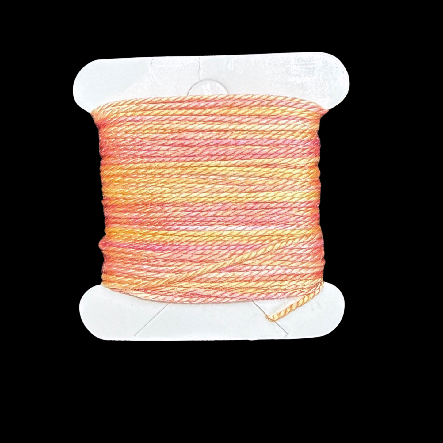 Individual Bobbins of Hand-Painted Silk: Color Thirty-Six