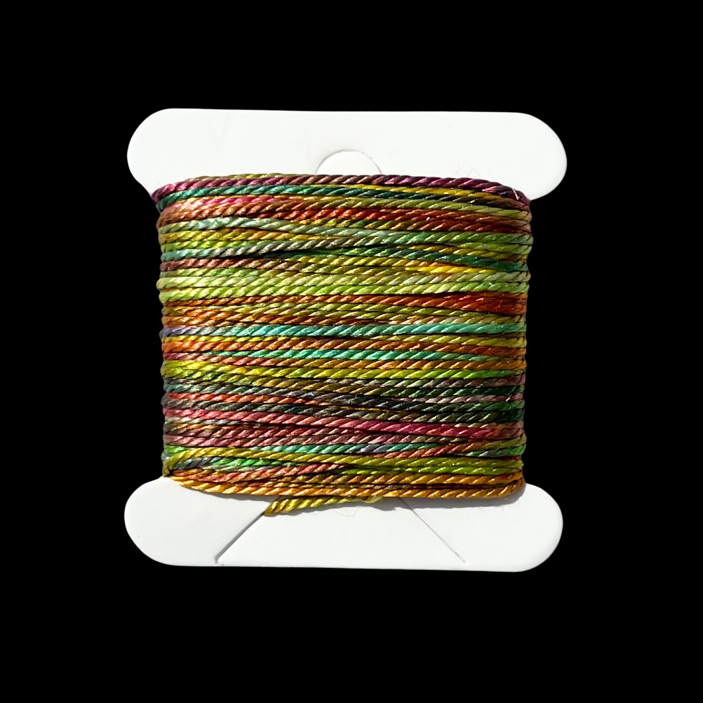 Individual Bobbins of Hand-Painted Silk: Color Forty
