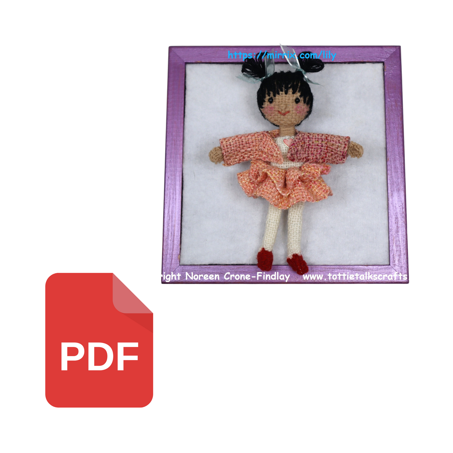 Load image into Gallery viewer, The Lily Doll Tutu and Shrug Instructional .PDF
