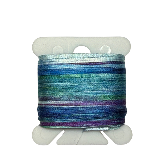 Gima Silk Tape Individual Hand-Painted Bobbins: Color Twelve