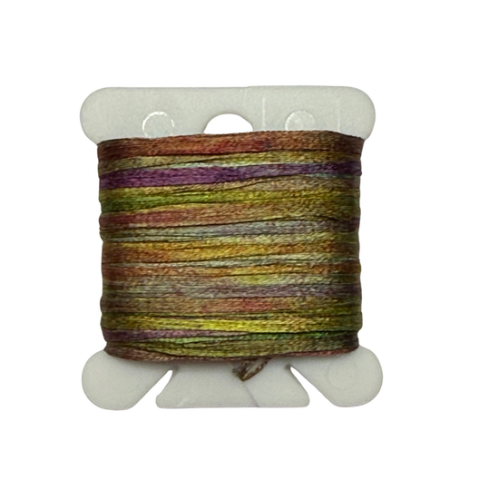 Gima Silk Tape Individual Hand-Painted Bobbins: Color Fifteen