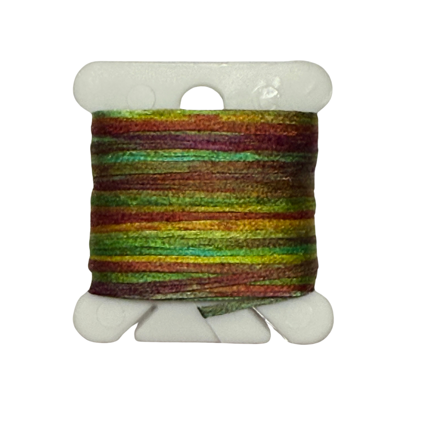 Gima Silk Tape Individual Hand-Painted Bobbins: Color Twenty-Two