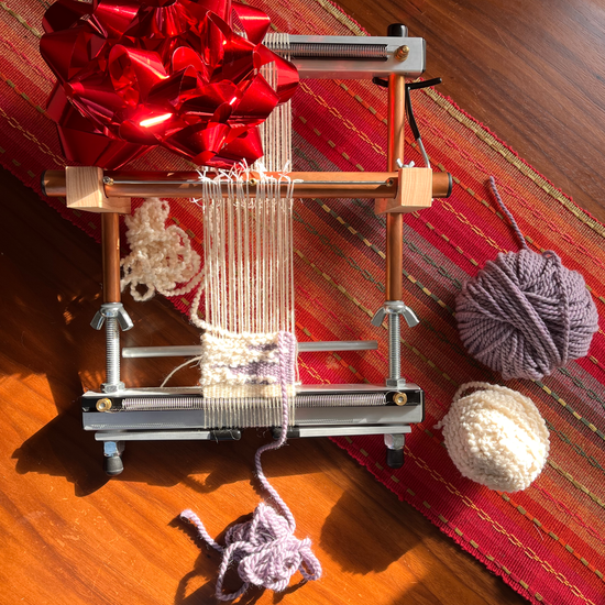 loom with yarn