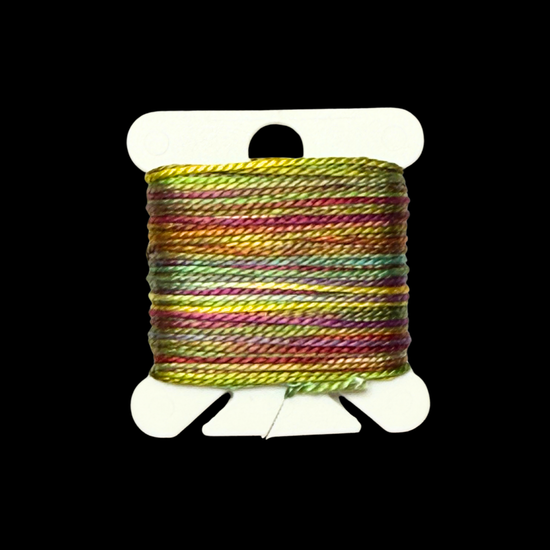 Individual Bobbins of Hand-Painted Silk: Color Two