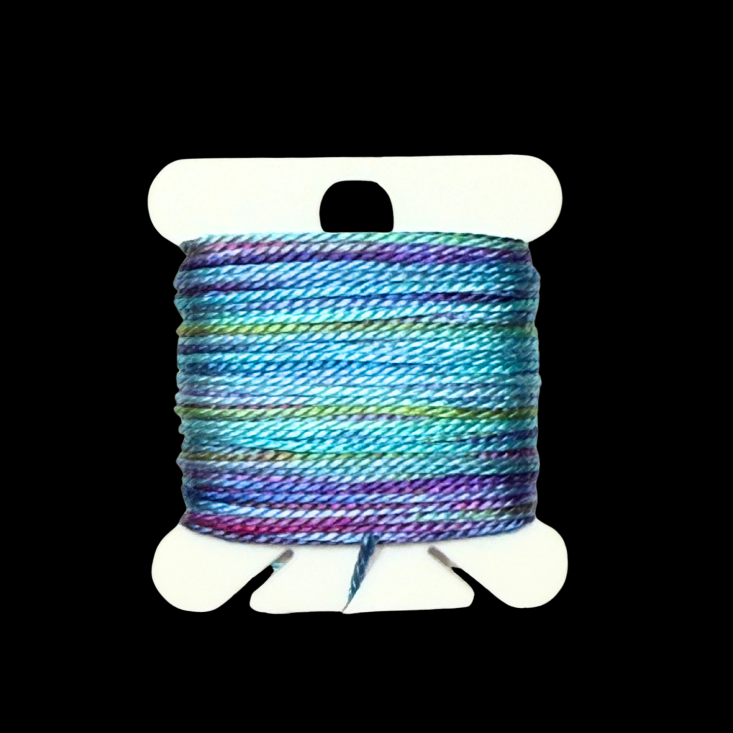 Individual Bobbins of Hand-Painted Silk: Color Six