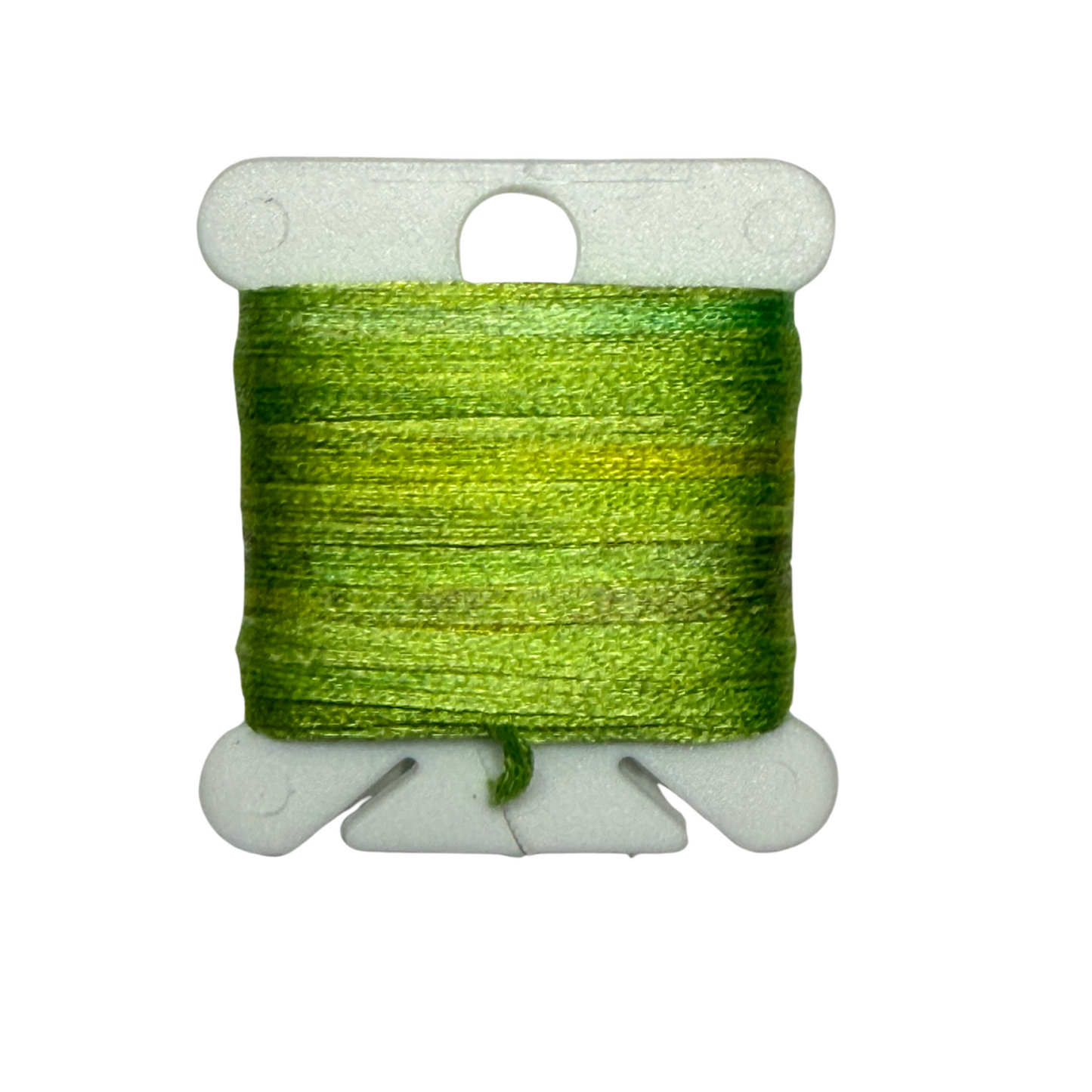 Gima Silk Tape Individual Hand-Painted Bobbins: Color Sixteen