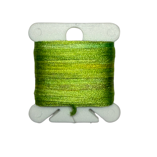 Gima Silk Tape Individual Hand-Painted Bobbins: Color Sixteen