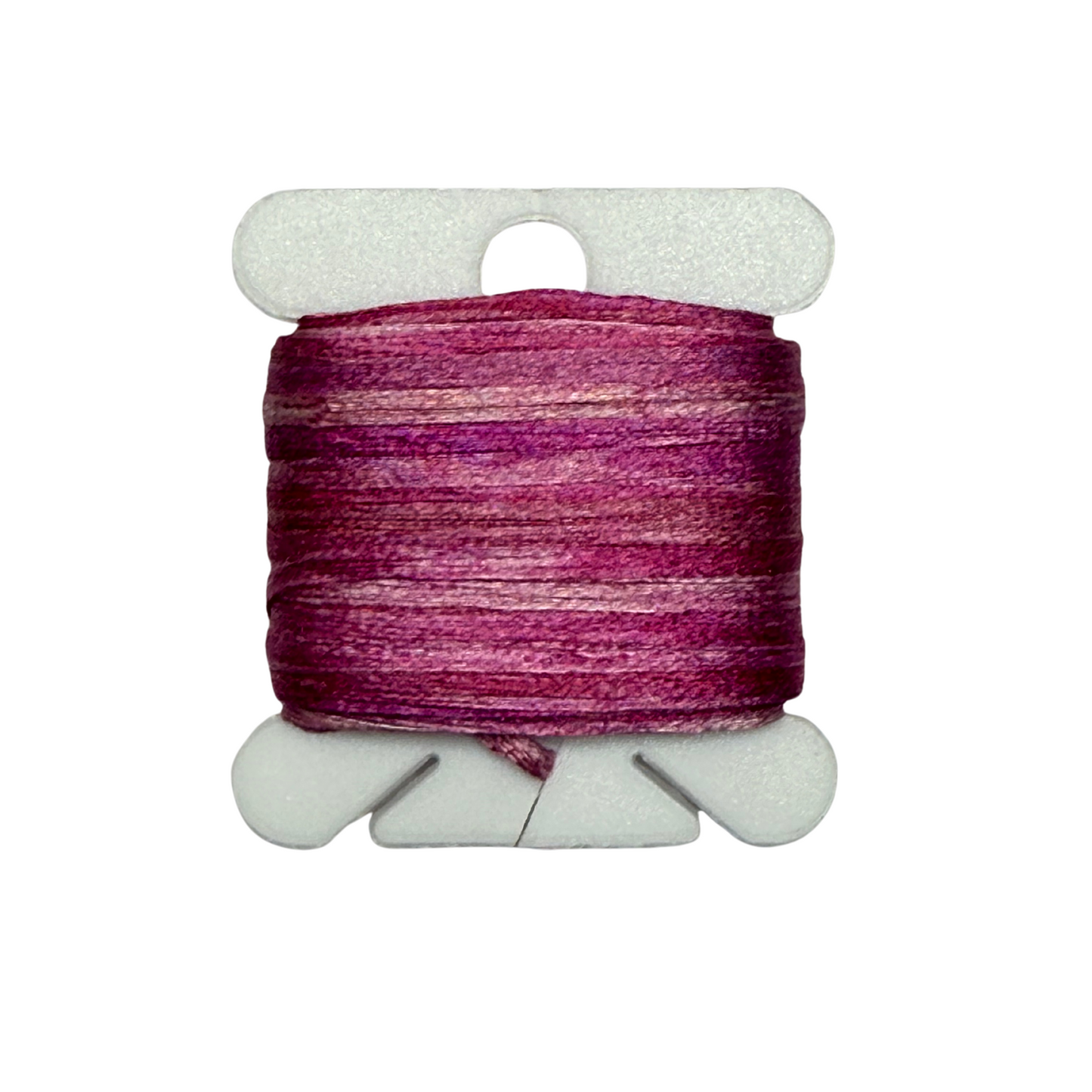 Gima Silk Tape Individual Hand-Painted Bobbins: Color Twenty-Eight