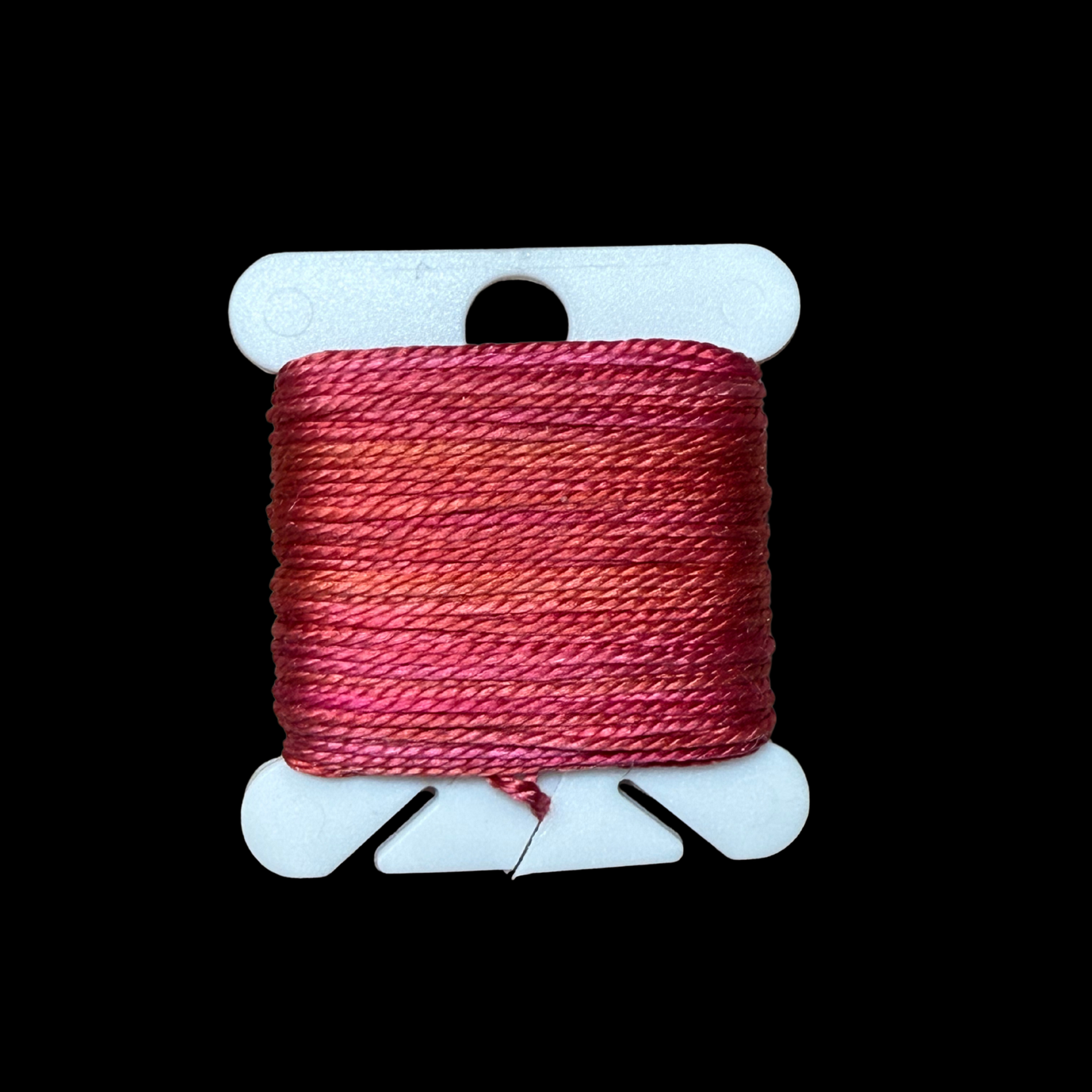 Individual Bobbins of Hand-Painted Silk: Color Sixteen