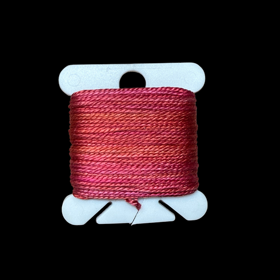 Individual Bobbins of Hand-Painted Silk: Color Sixteen