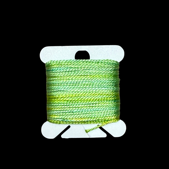 Individual Bobbins of Hand-Painted Silk: Color Seventeen