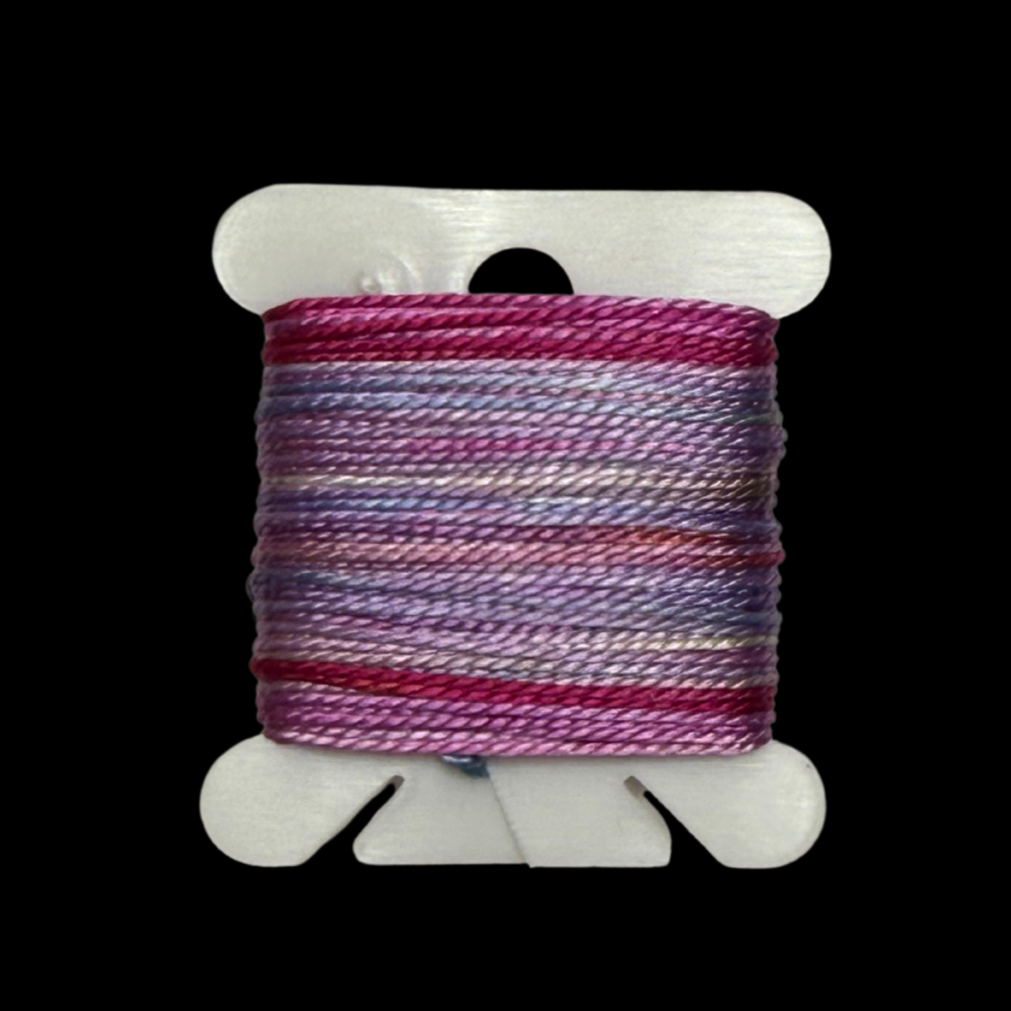 Individual Bobbins of Hand-Painted Silk: Color One