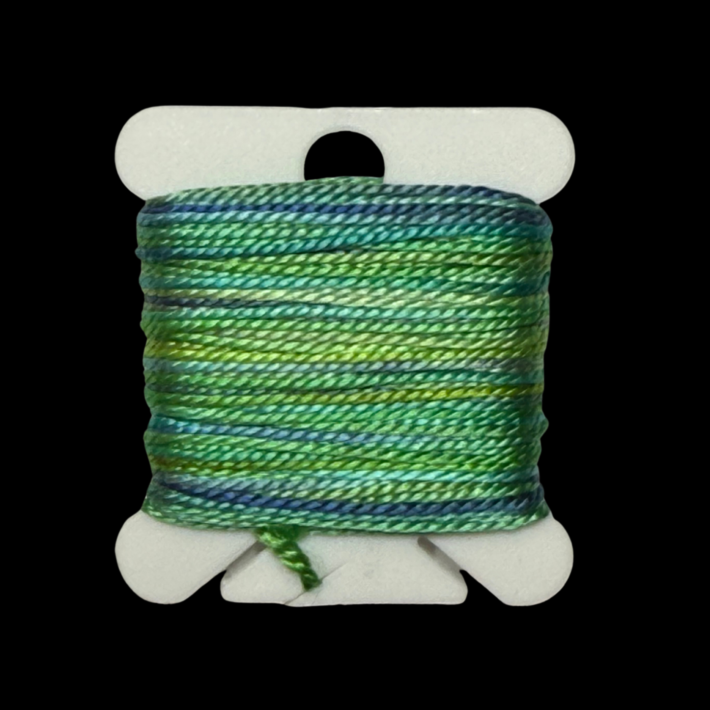 Individual Bobbins of Hand-Painted Silk: Color Thirty-One