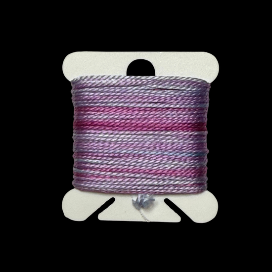 Individual Bobbins of Hand-Painted Silk: Color Seven