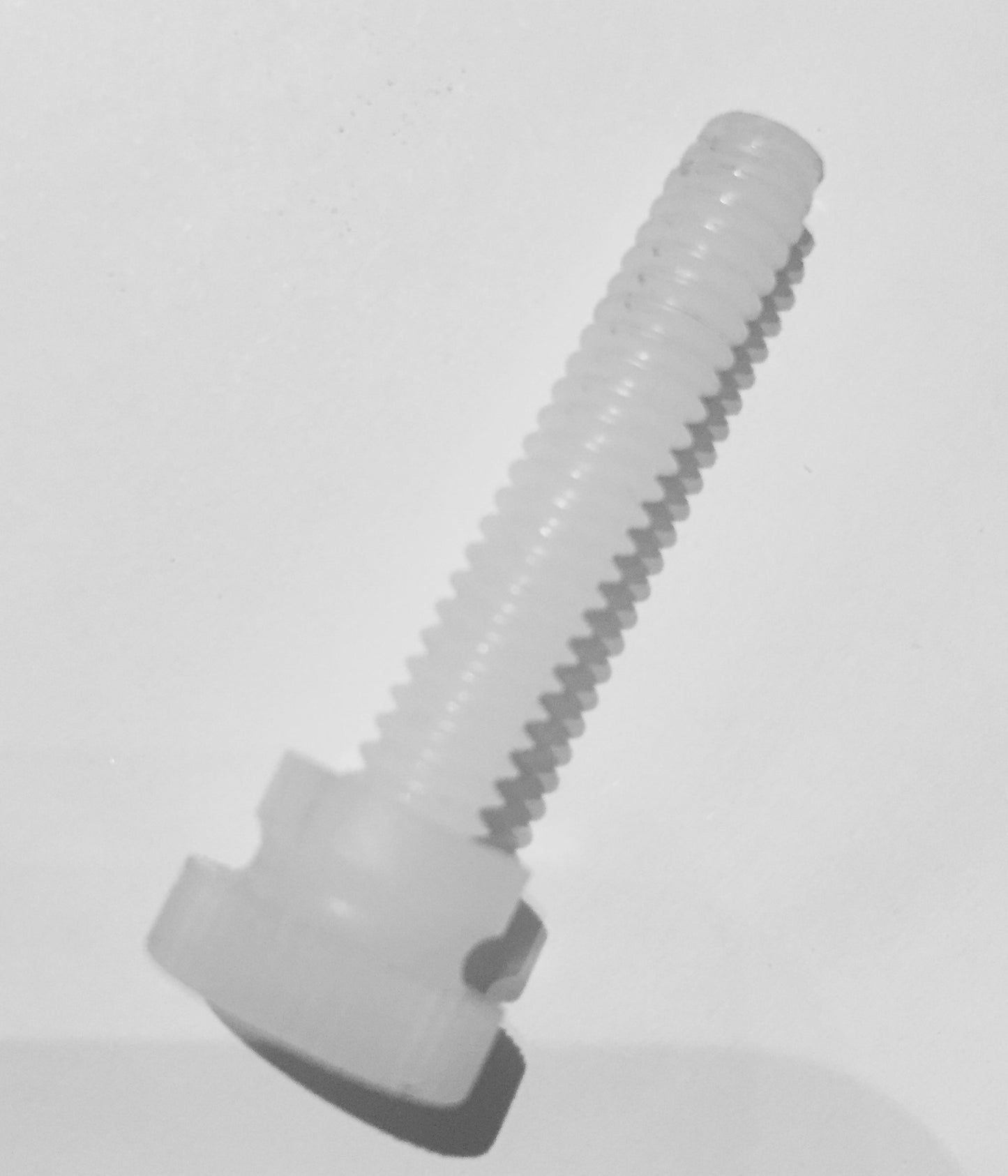 Replacement White Plastic Screws for Wooden Clips (set of two)