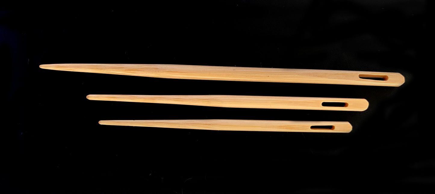 Straight Bamboo Tapestry Needles (set of three)